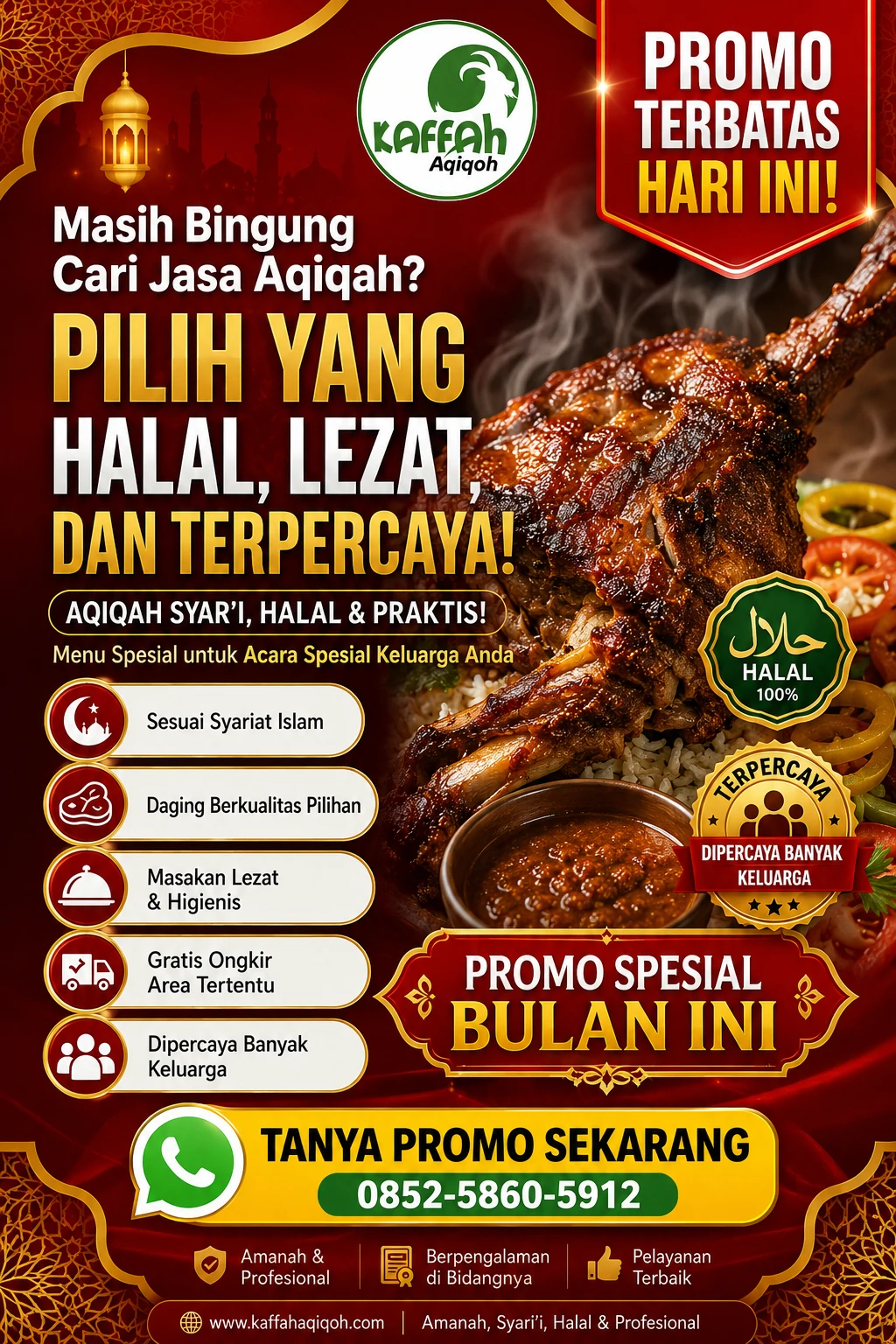 Promo Aqiqah Bulan Ini